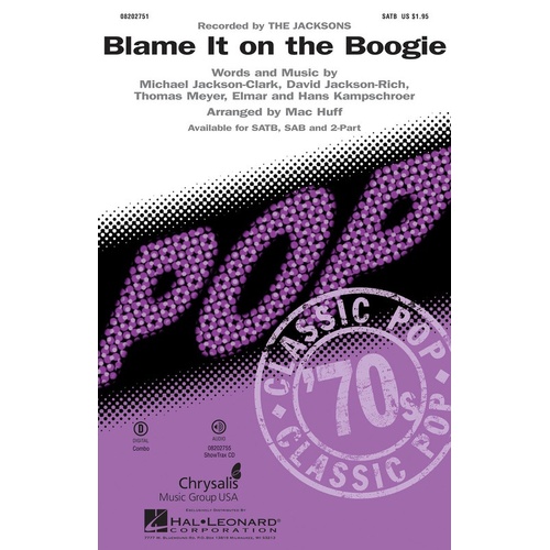 Blame It On The Boogie ShowTrax CD (CD Only)