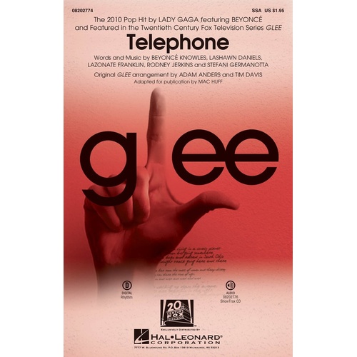 Telephone From Glee SSA (Octavo)