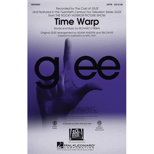Time Warp From Glee ShowTrax CD (CD Only)
