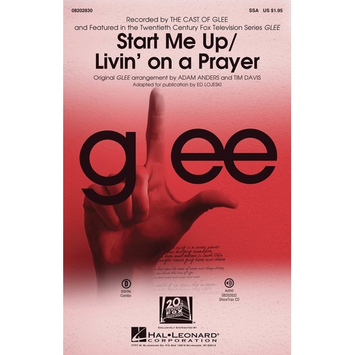 Start Me Up / Livin On A Prayer From Glee ShowTraxc (CD Only)