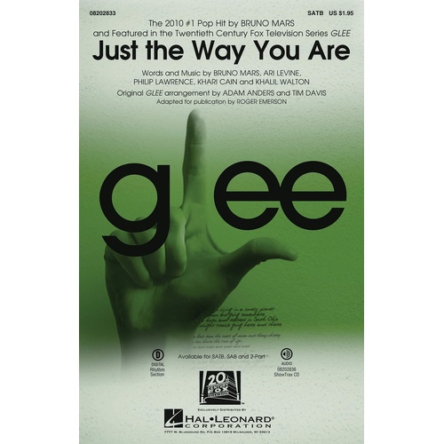 Just The Way You Are From Glee SAB (Octavo)