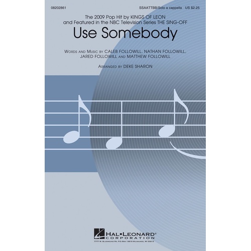 Use Somebody SSAATTBB (Octavo)