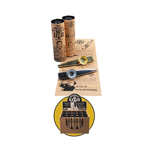 Clarke Metal Kazoos - Carton of 20 Tubes in Gold Finish