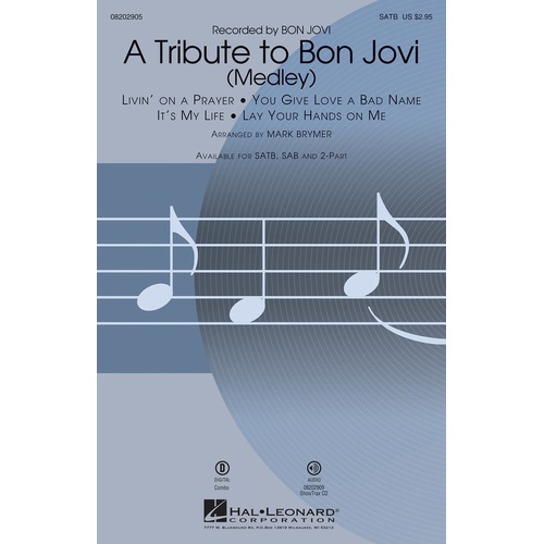 Tribute To Bon Jovi ShowTrax CD (CD Only)