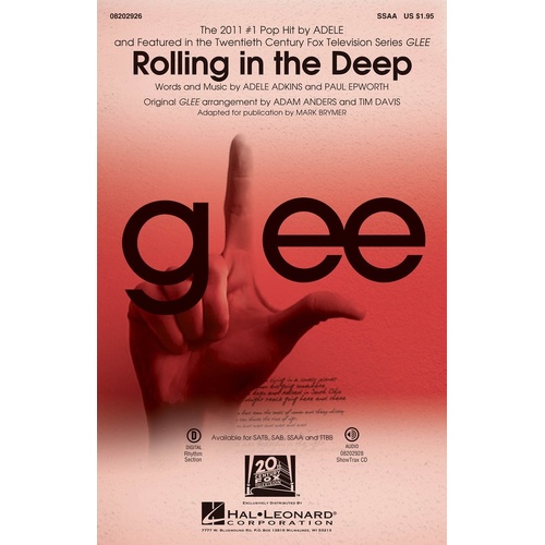 Rolling In The Deep From Glee SSAA (Octavo)