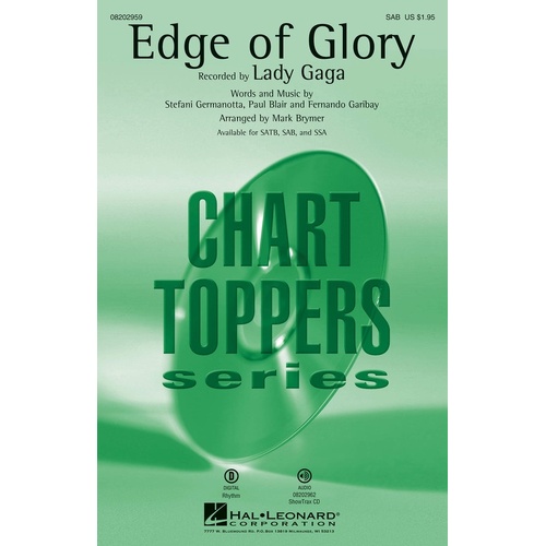 Edge Of Glory SAB (Octavo)