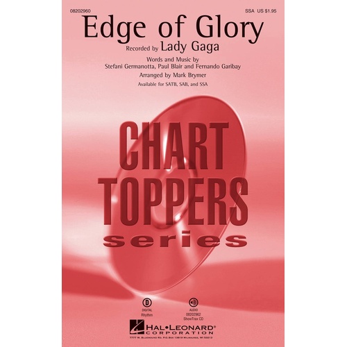 Edge Of Glory SSA (Octavo)