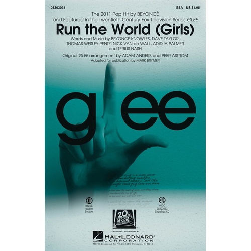 Run The World (Girls) From Glee SSA (Octavo)
