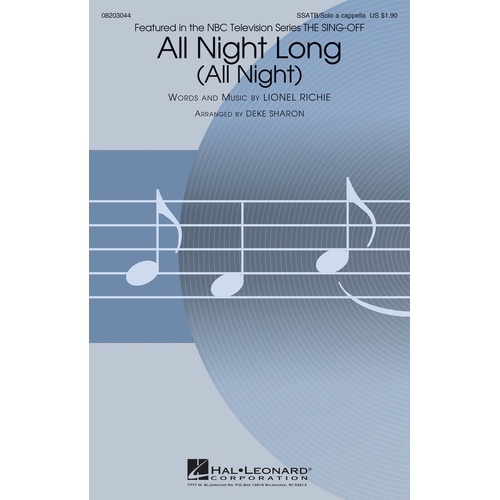 All Night Long (All Night) SSATB (Octavo)