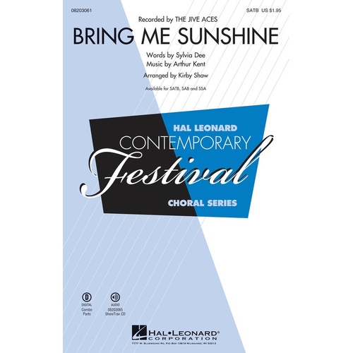 Bring Me Sunshine ShowTrax CD (CD Only)