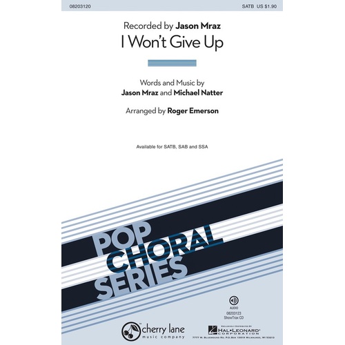 I Wont Give Up SATB (Octavo)