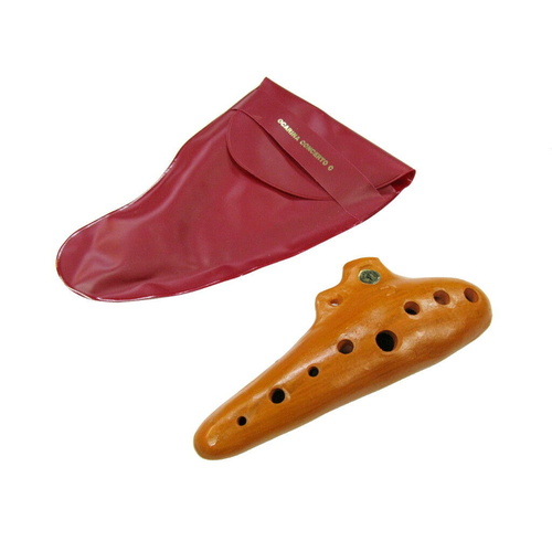 Ocarina 8-Hole Clay Schwarz In Key Of C Supplied In Plastic Pouch