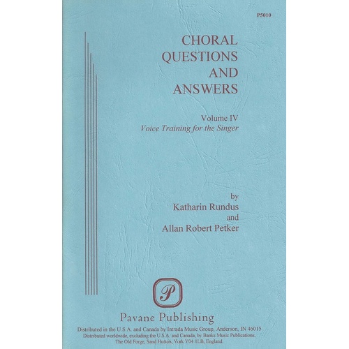 Choral Questions And Answers Vol 4 (Book)