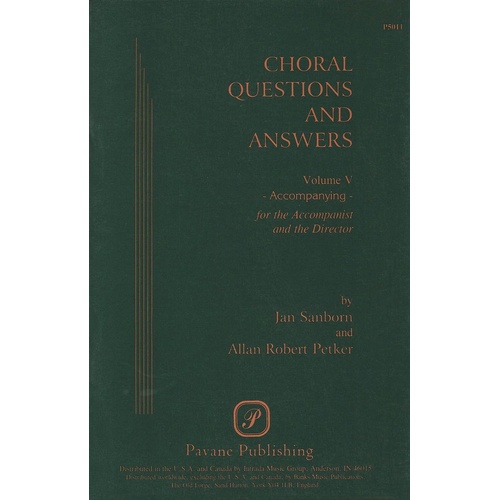 Choral Questions And Answers Vol 5 (Book)
