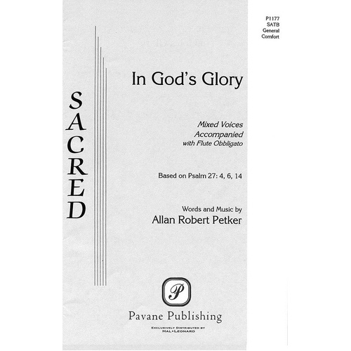 In Gods Glory SATB W/Flute (Octavo)