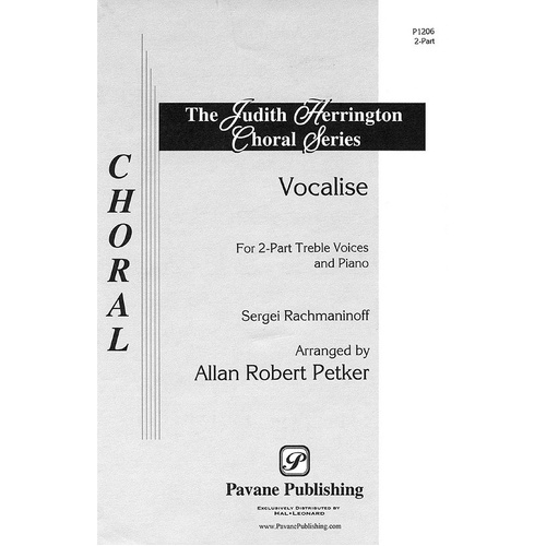 Vocalise Arr Petker 2Pt (Octavo)