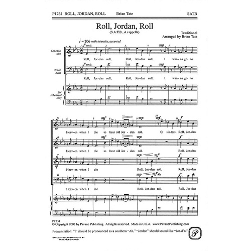 Roll Jordan Roll SATB (Octavo)