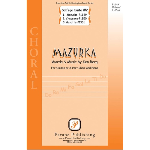 Mazurka (From Solfege Suite #2) Unis / 2Pt (Octavo)