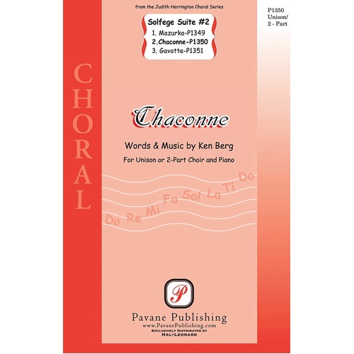 Chaconne (From Solfege Suite #2) Unis / 2Pt (Octavo)