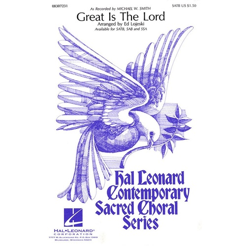 Great Is The Lord SAB (Octavo)