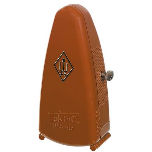 Wittner Taktell Piccolo Metronome, Mahogany Brown, Mechanical, No Batteries, Made in Germany