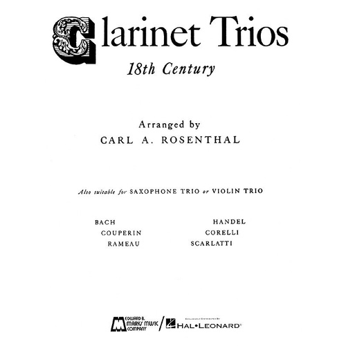 Clarinet Trios 18Th Century (Music Score/Parts)
