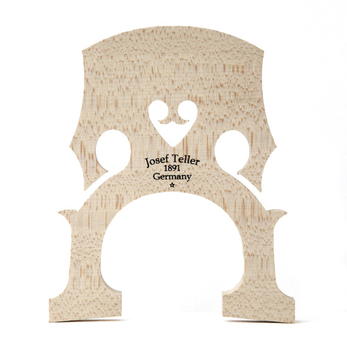 Teller 4/4 Cello Bridge - Finest Makers Uncut Maple, 90mm Leg Width, Made in Germany