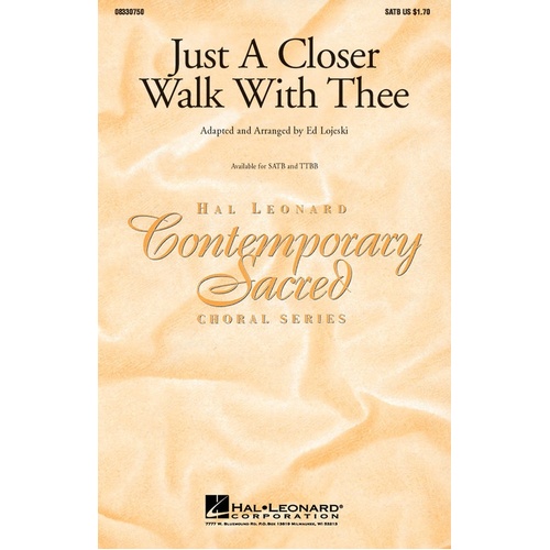 Just A Closer Walk With Thee TTBB (Octavo)