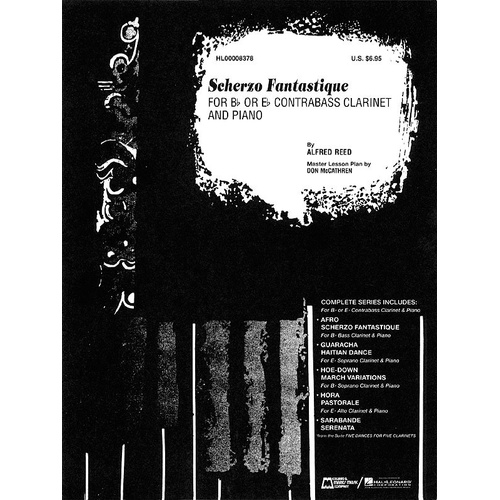 Scherzo Fantastique Arr Reed Bass clarinet/Piano (Softcover Book)