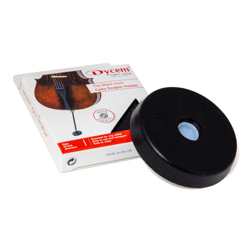 Cello Endpin Holder Black Hole - Hard Dycem Material, High Friction, Non-Slip
