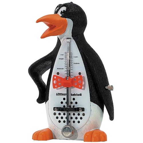 Wittner Taktell Penguin Design Mechanical Metronome - No Batteries Required, Made in Germany
