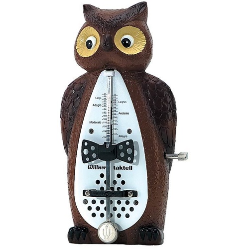 Wittner Taktell Owl Design Mechanical Metronome - No Batteries Required, Made in Germany