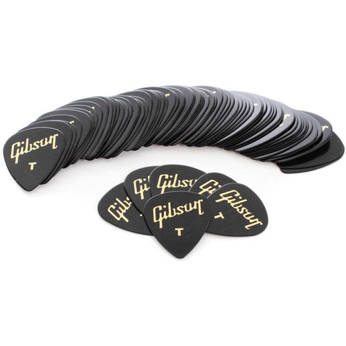 Gibson Standard Pick Pack (72 Pcs. Black) Thin