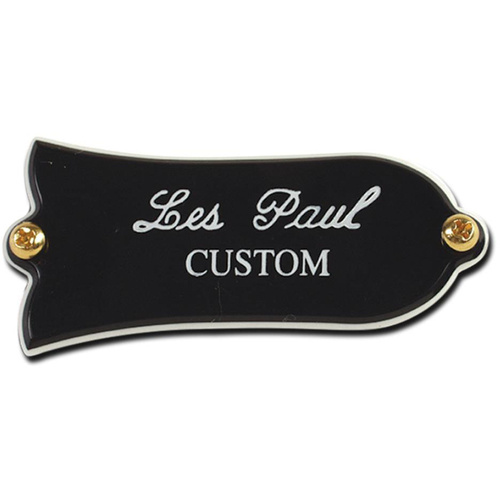 Gibson Truss Rod Cover "Les Paul Custom" (Black)