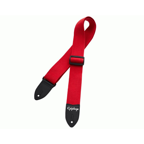 Epiphone Cotton Guitar Strap, Red