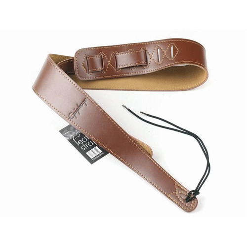 Epiphone Premium Leather Guitar Strap, Brown