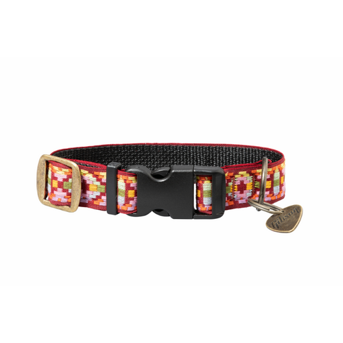 Gibson Dog Collar & Pick Tag, Pink, Medium, 18-27kg