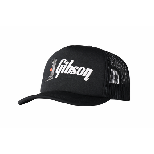 Gibson Soundwave Foam Trucker Hat with Embossed Logo and Adjustable Snap Closure