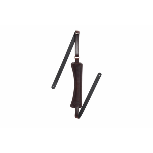 Gibson Modern Vintage Mini Leather Guitar Strap Cherry Brown 44"-65" Adjustable