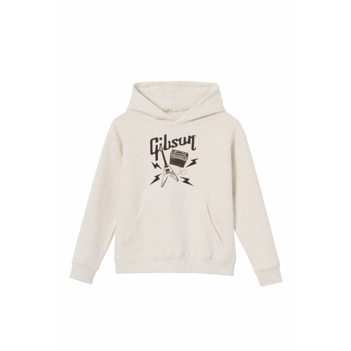 Gibson Kid's Flying V Pullover Hoodie Cream XS