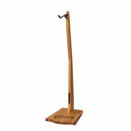 Gibson Handcrafted Mahogany Wooden Guitar Stand with Nitrocellulose-Safe String Swing Yoke