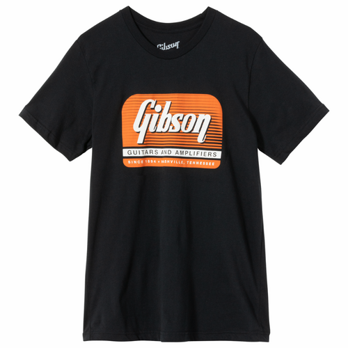 Gibson Guitars and Amplifiers Tee Black Size Medium