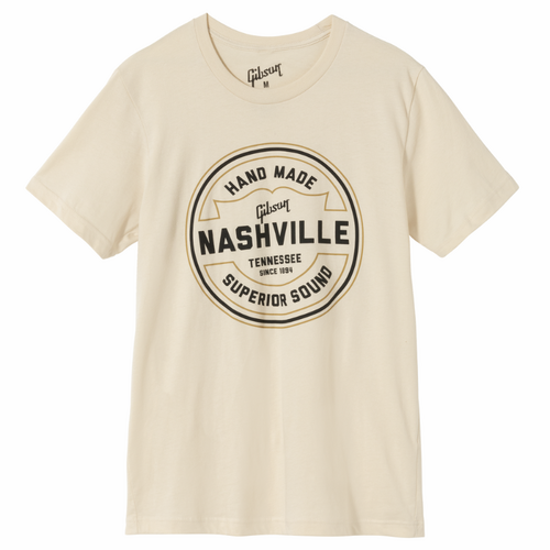 Gibson Handmade in Nashville Cream Tee Medium