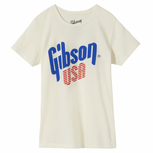 Gibson USA Women's Tee Vintage White Medium