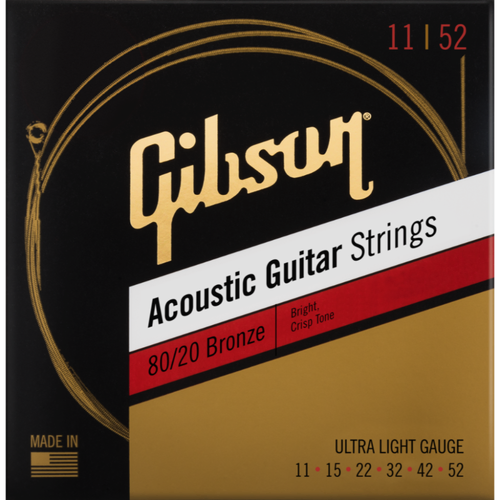 Gibson 80/20 Bronze Acoustic Guitar Strings