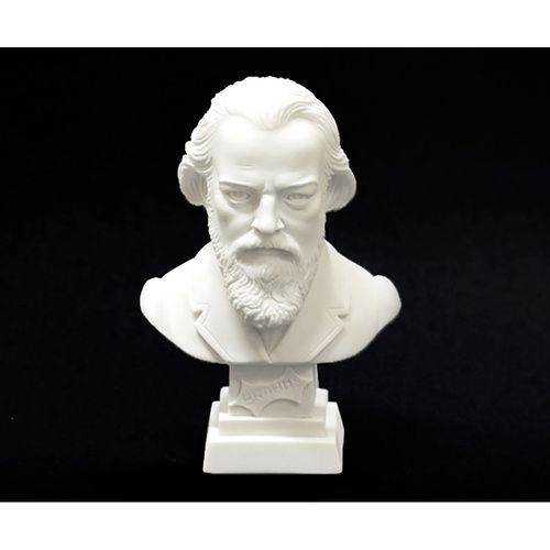 11cm Crushed Marble Brahms Bust