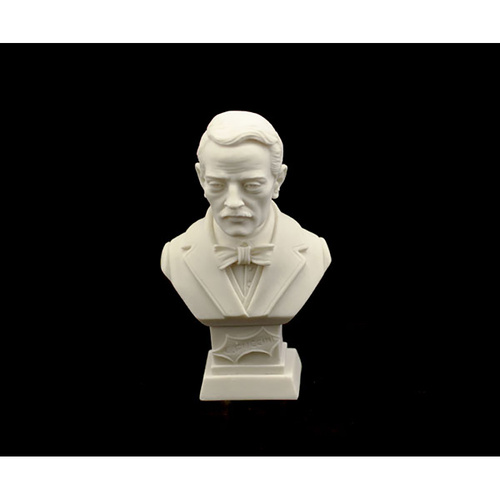Bust 11cm Crushed Marble Puccini - Musician Bust from Cav. Arnaldo Giannelli, Made of Recombined Stone in Volterra, Italy