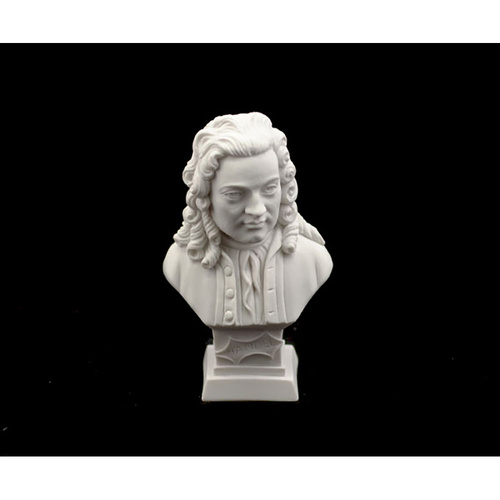 11cm Crushed Marble Composer Bust by Cav. Arnaldo Giannelli