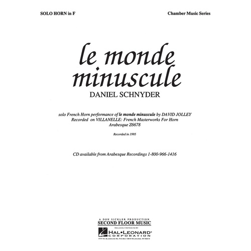 Le Monde Miniscule French Horn Solo Sfm (Softcover Book (repo lyric))