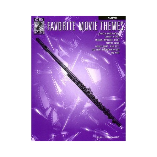 Favorite Movie Themes for Flute Book with Play-Along Backing Tracks